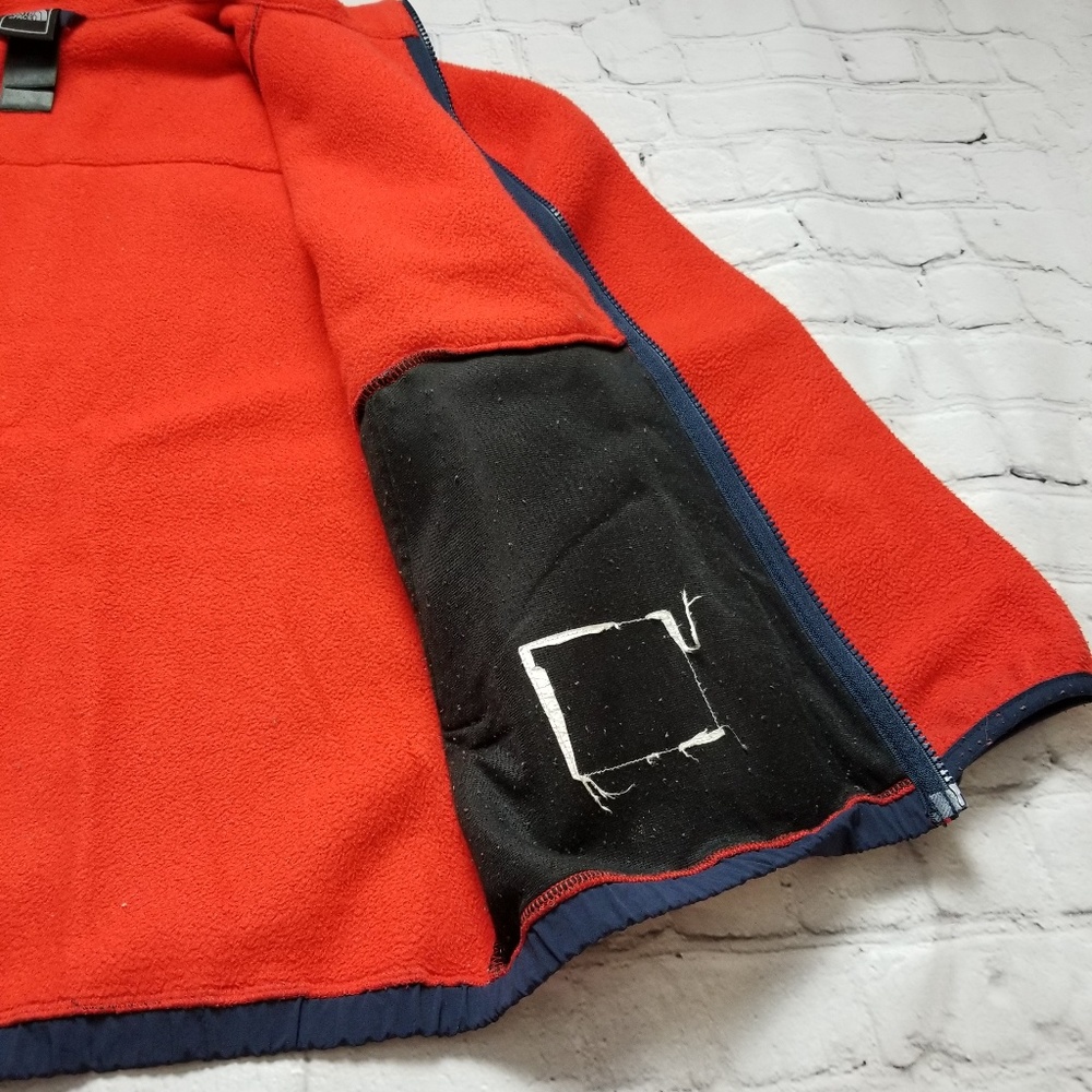 SOLD The North Face Fleece Orange Jacket~ size large - Picture 8 of 8